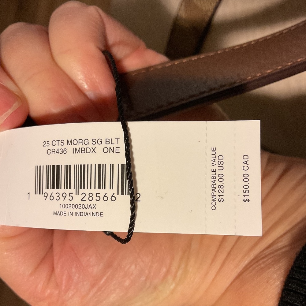 NWT COACH Logo Design Leather reversible Belt One Size - Picture 9 of 9